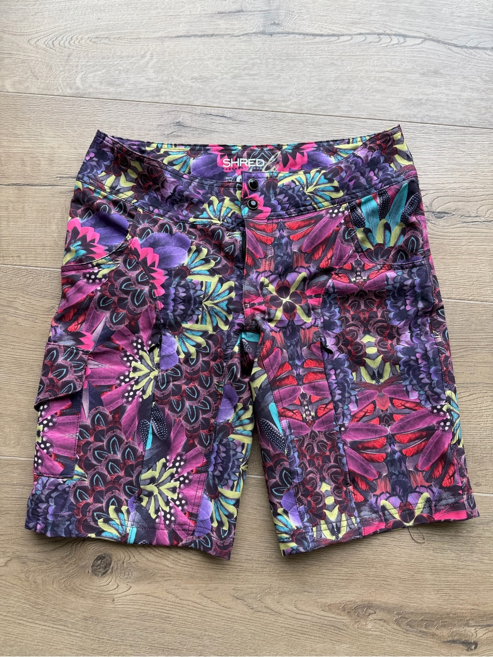 Shredly Active Multicolor Floral Athletic Shorts